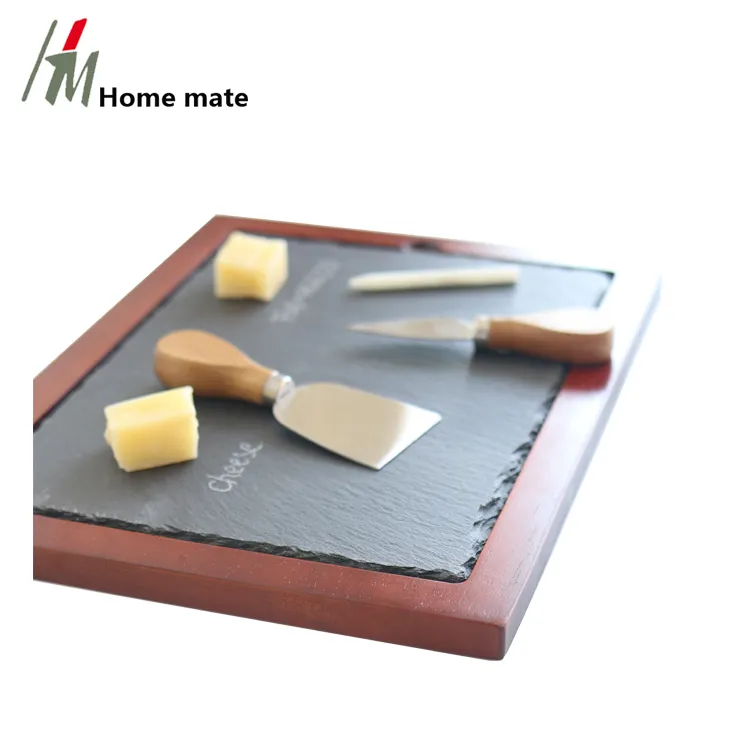 Slate and Wood Cheese Board