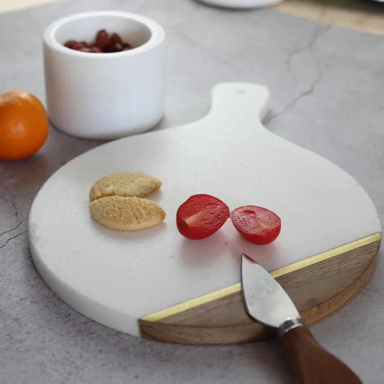 Marble & Wood Cheese Board