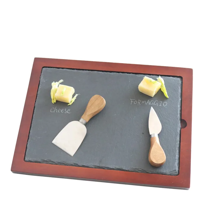 Slate and Wood Cheese Board