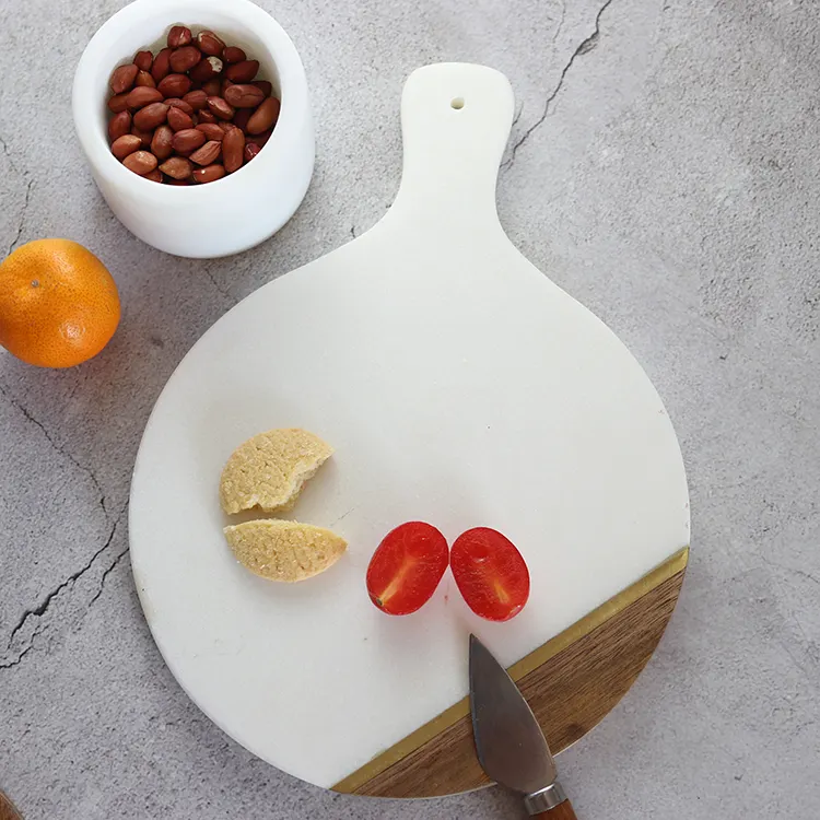 Marble & Wood Cheese Board