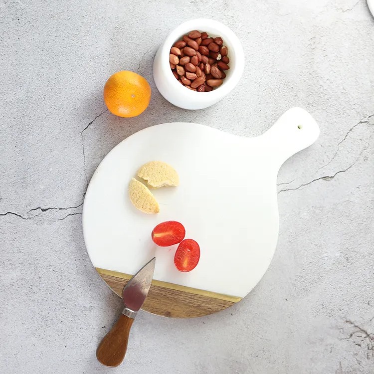 Marble & Wood Cheese Board