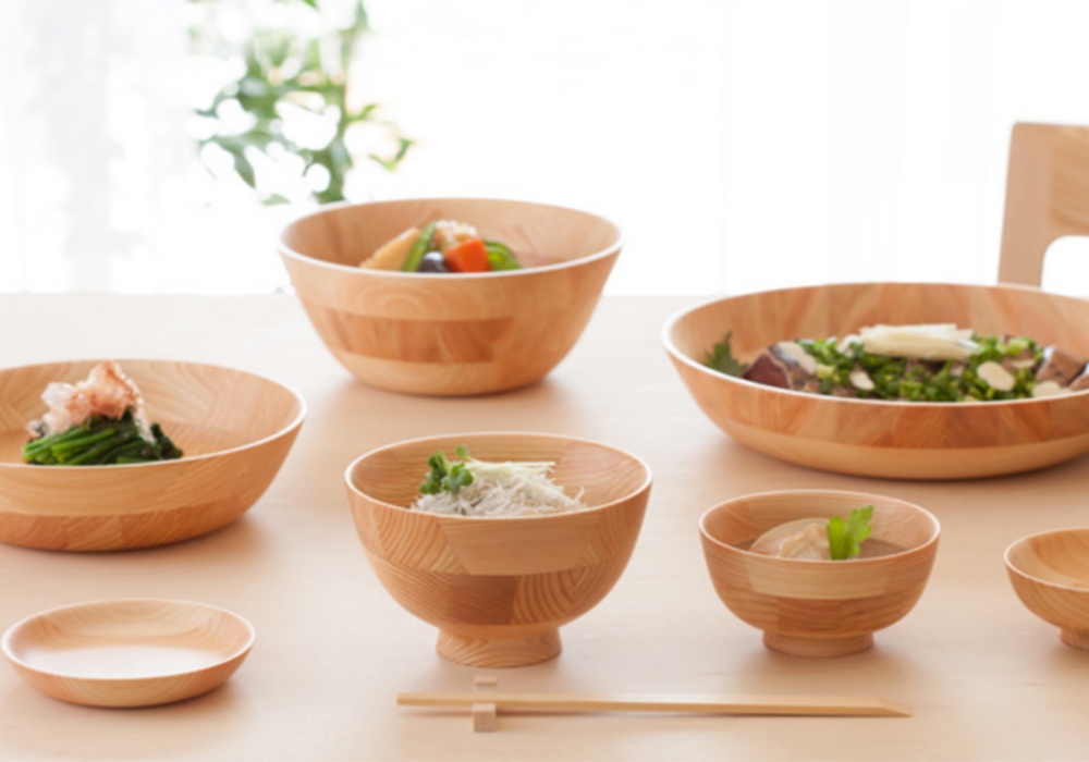 wooden tableware