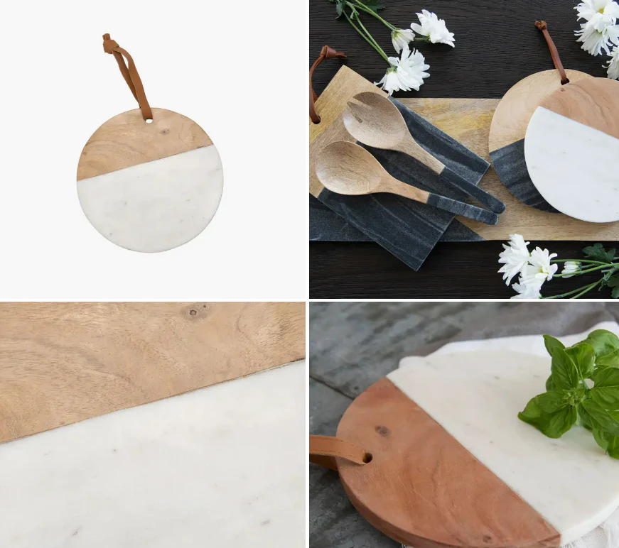 Marble & Wood Cheese Boards