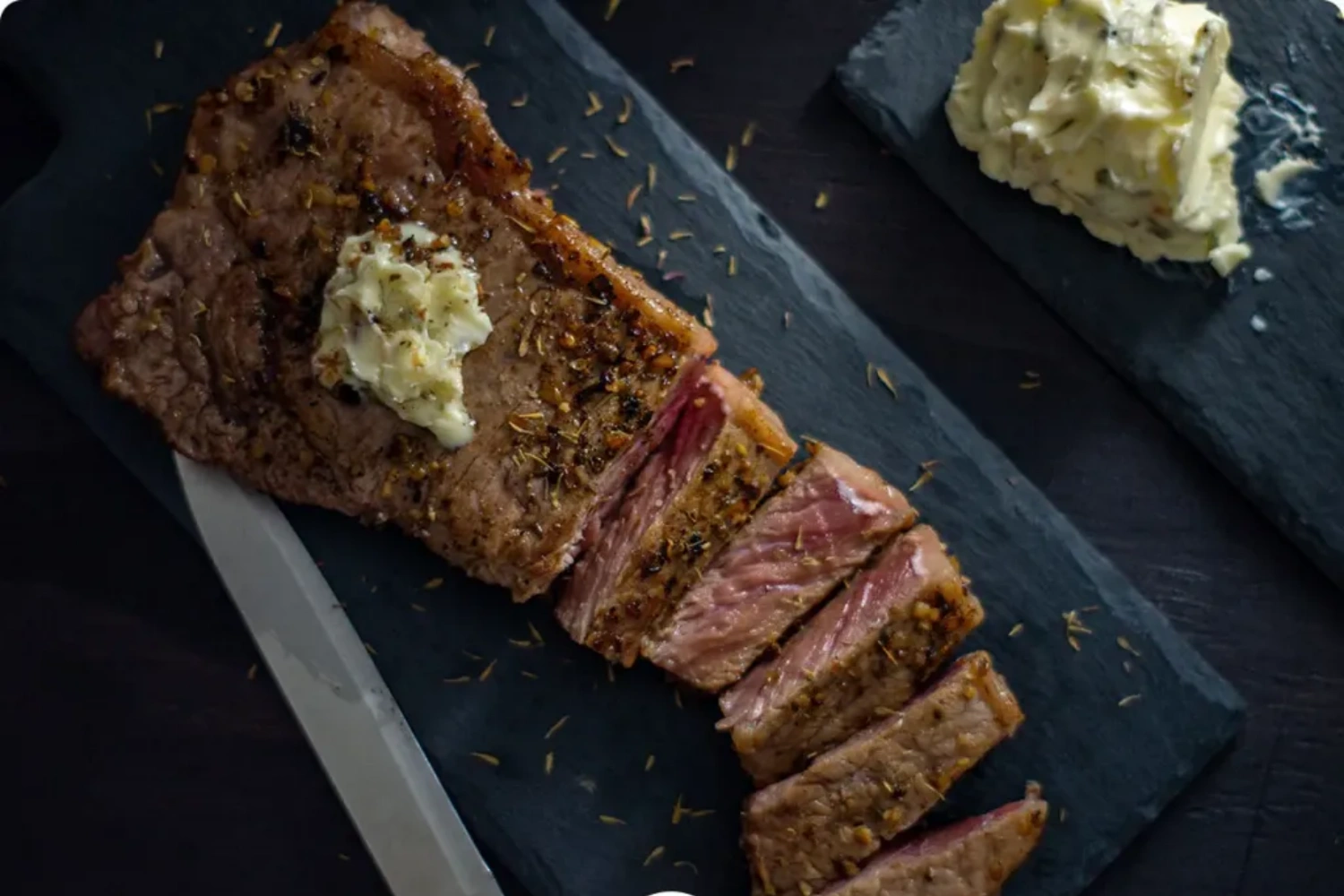 steak slate dinner plate